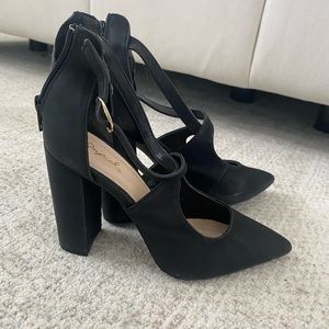 Black Block Heels